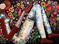 Shazly Khan, I felt his blessings around me, my  heart knew my duas Were being answered, 42 x 30 Inch, Acrylic on Canvas, Figurative Paintings, AC-SZK-154